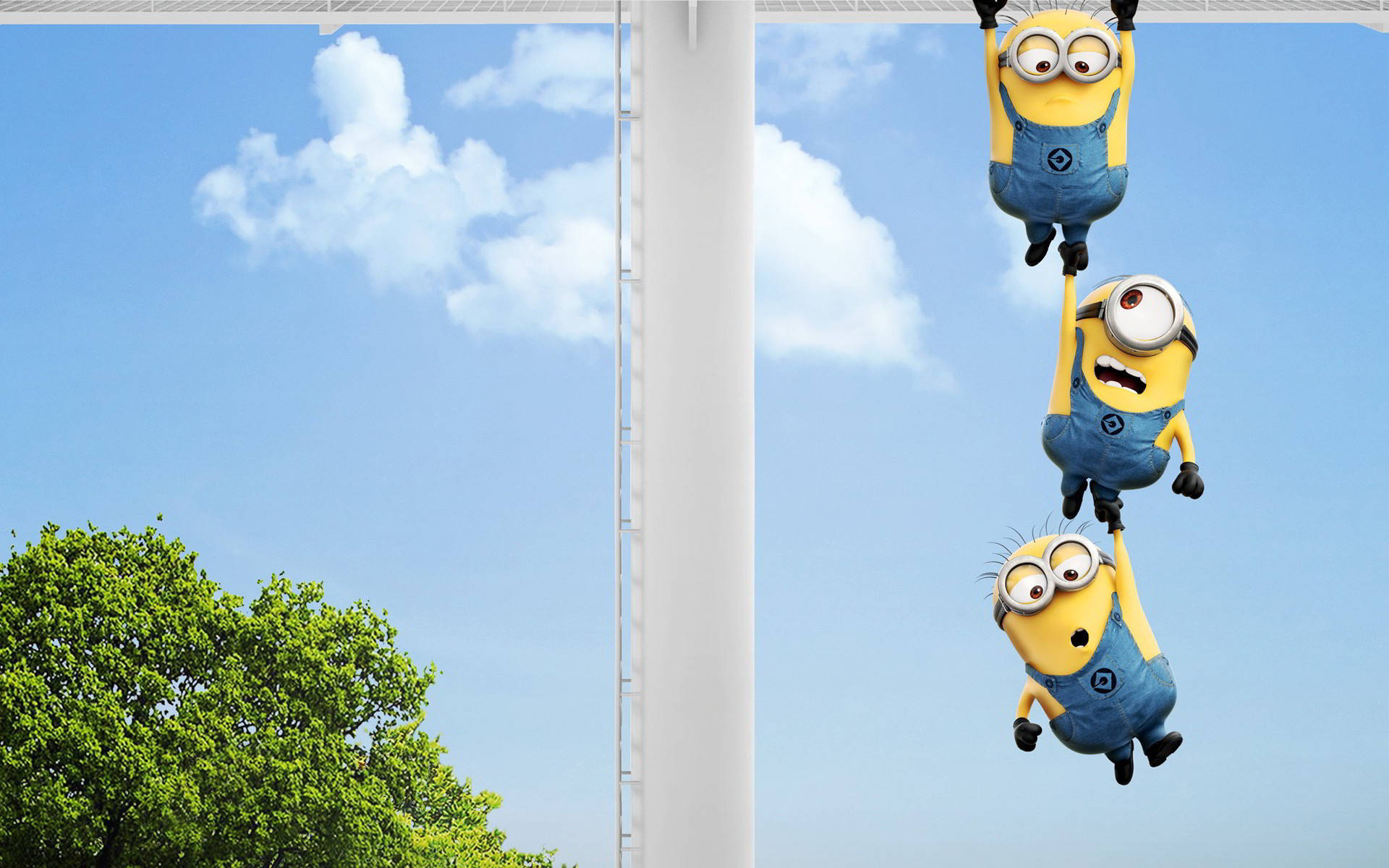 Download Hanging Minions Despicable Me 3 Wallpaper 