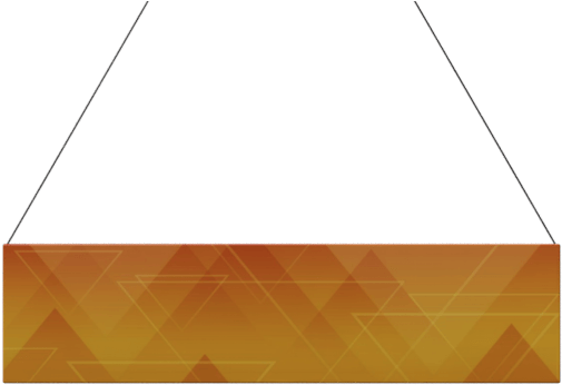 Download Hanging Orange Geometric Banner | Wallpapers.com