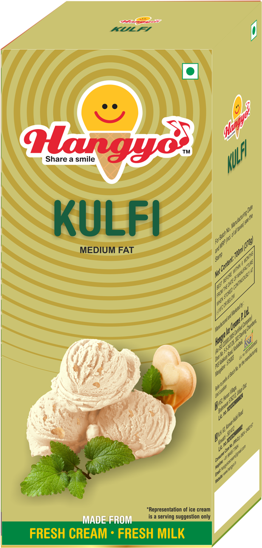 Hangyo Kulfi Ice Cream Packaging PNG