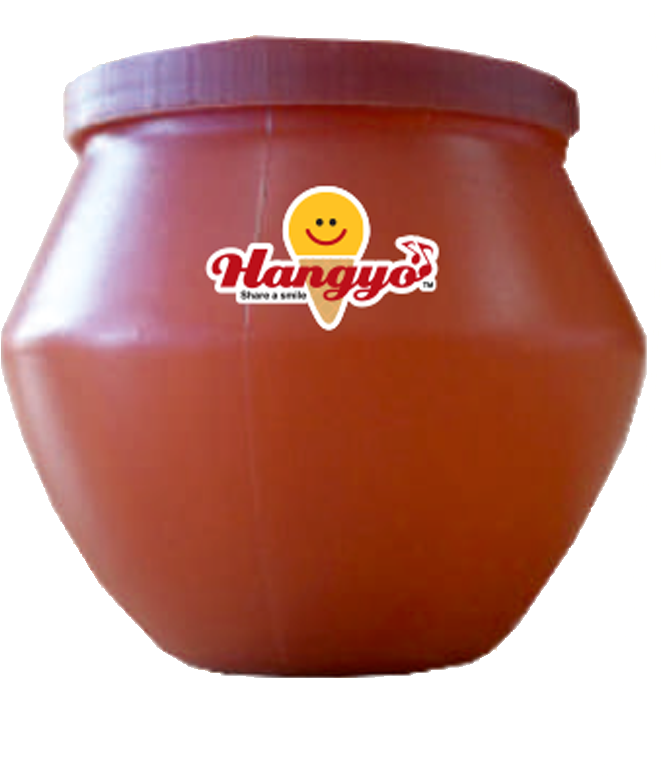 Hangyo Kulfi Pot Packaging PNG