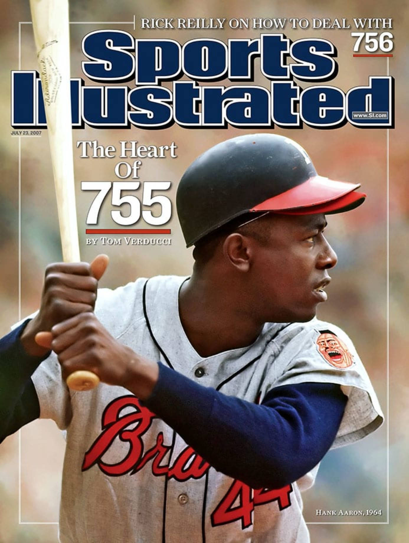 Hank Aaron 2007 Sports Illustrated dække tapet Wallpaper