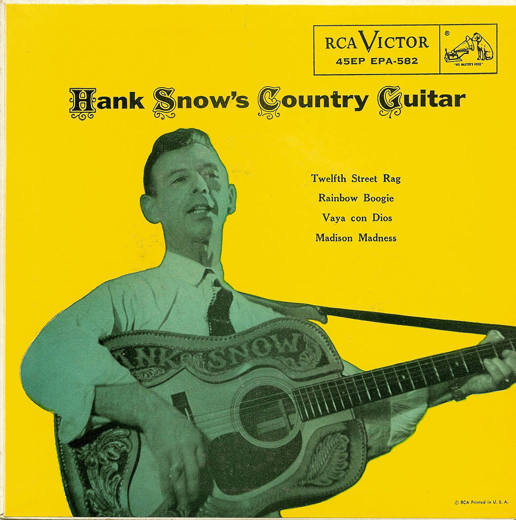 Hank Snow Country Guitar Album Cover Tapetet Wallpaper