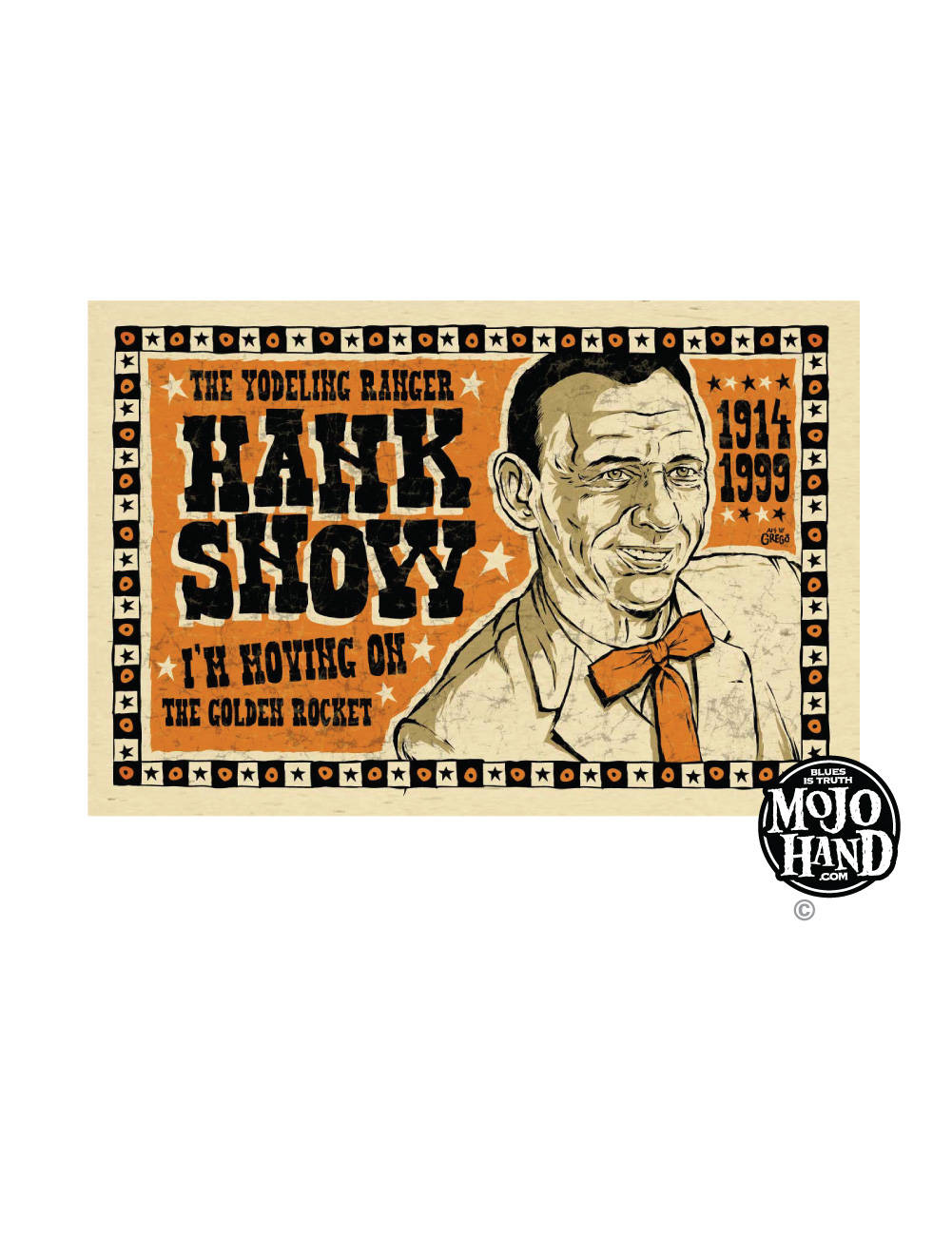 Hank Snow Poster Comic Artwork Lovers væggen Tapet Wallpaper