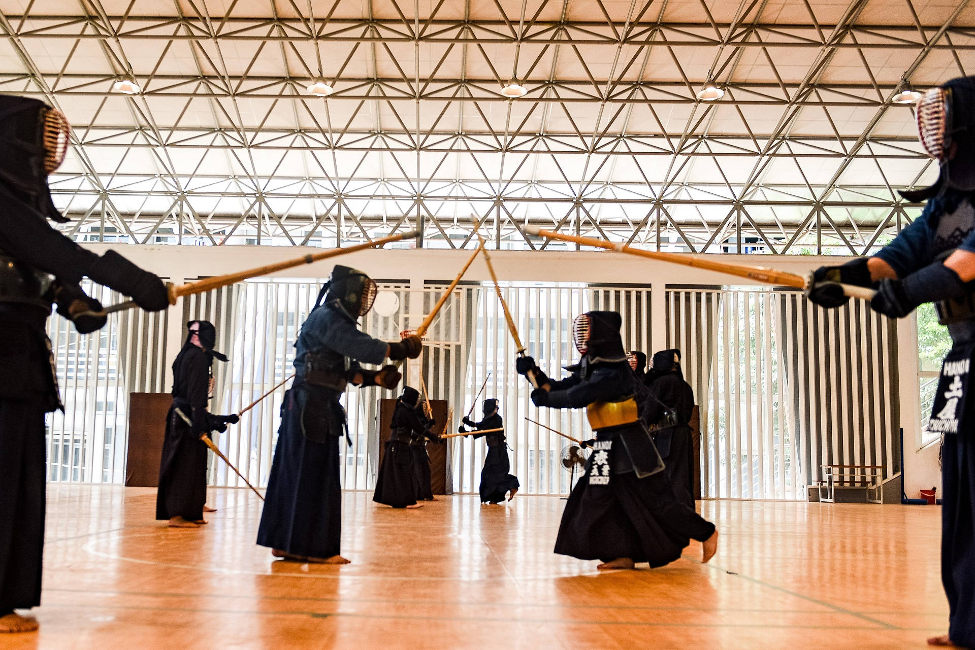 Hanoi Kendo Club Træningssession. Wallpaper