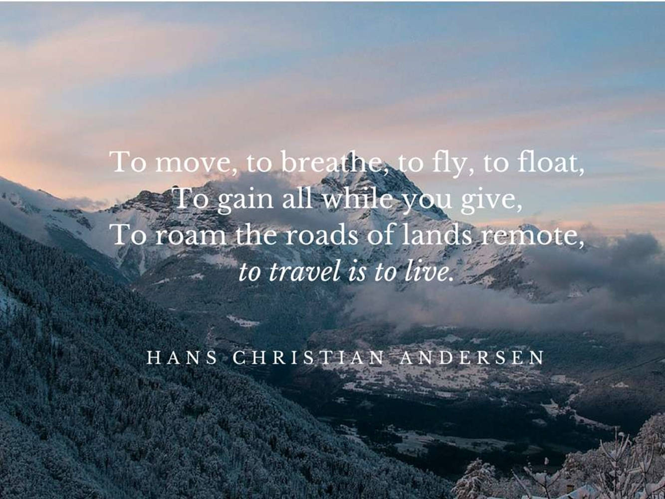 Hans Christian Andersen Quotes Desktop Wallpaper