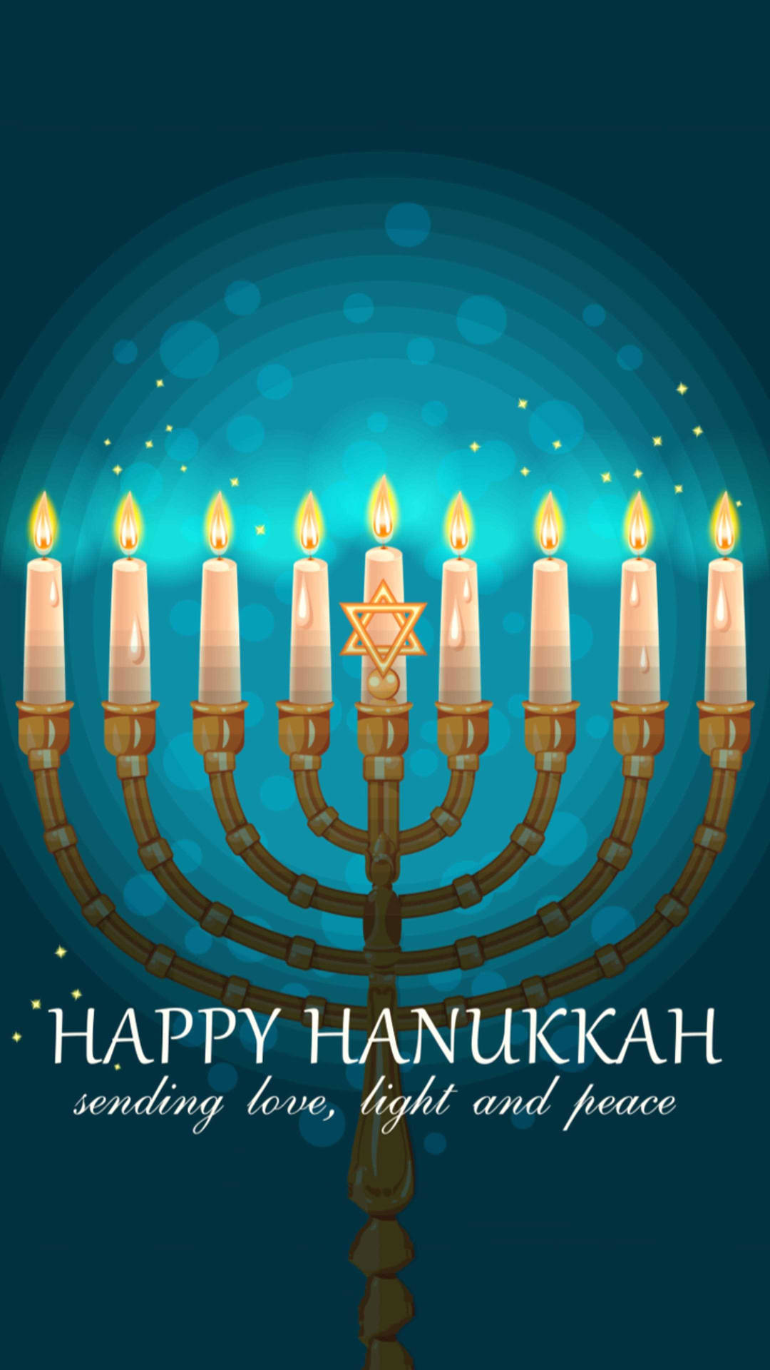 Hanukkah Love Light Peace Background