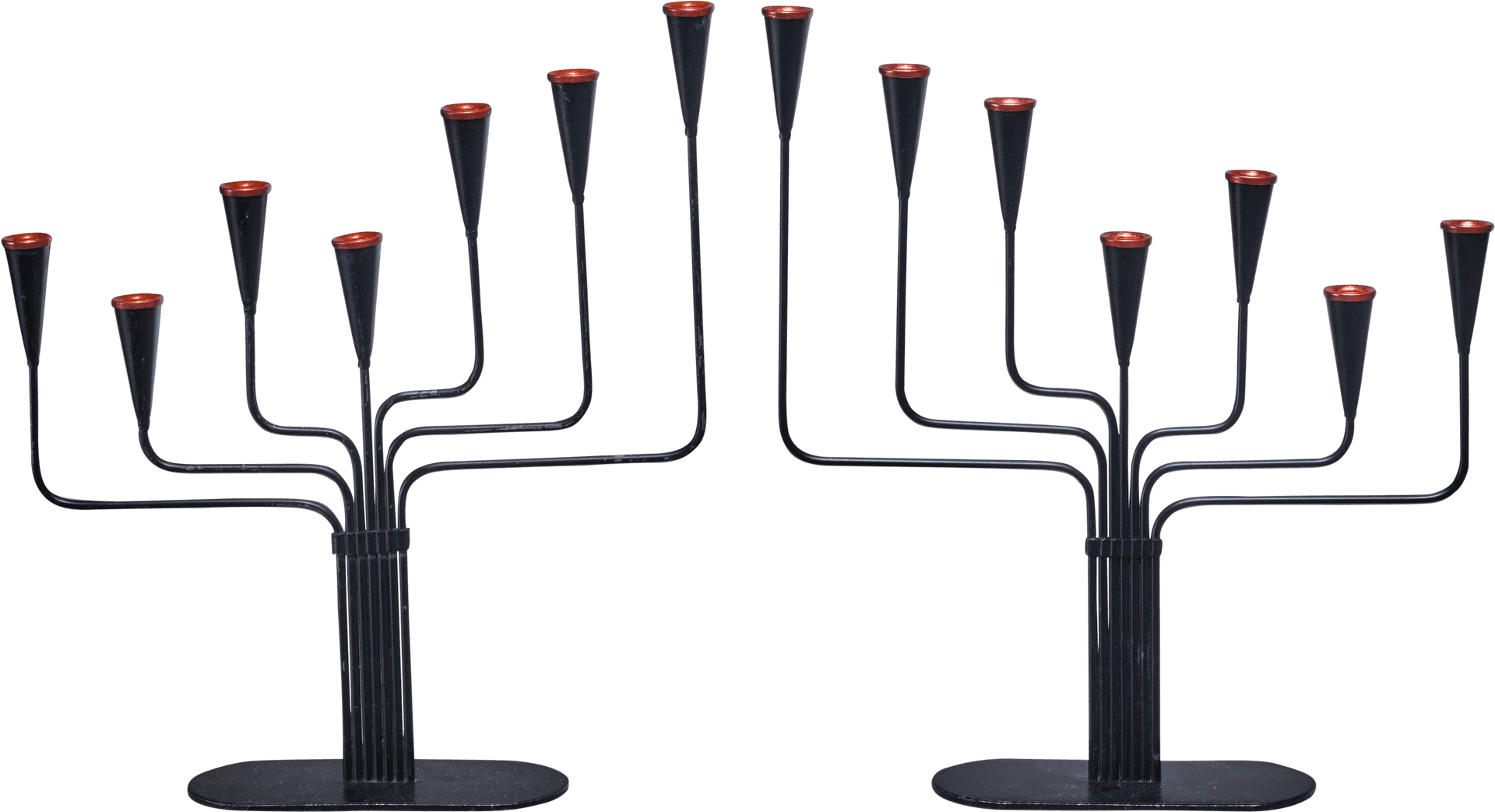 Download Hanukkah Menorahs Twin Display | Wallpapers.com