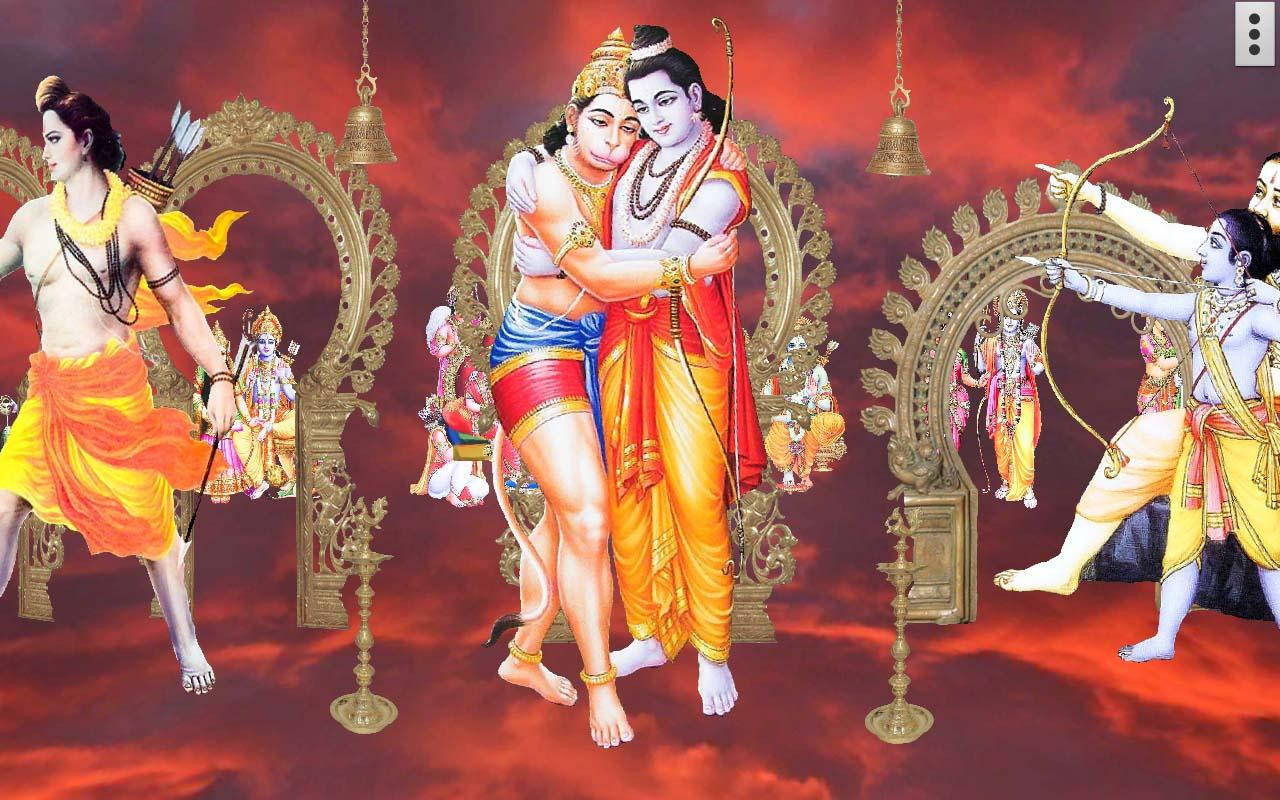 Download Hanuman And Lord Rama Ram Darbar Wallpaper 