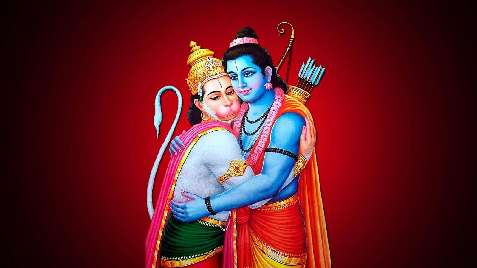 Download Hanuman Hugging Rama 4k Hd Wallpaper 