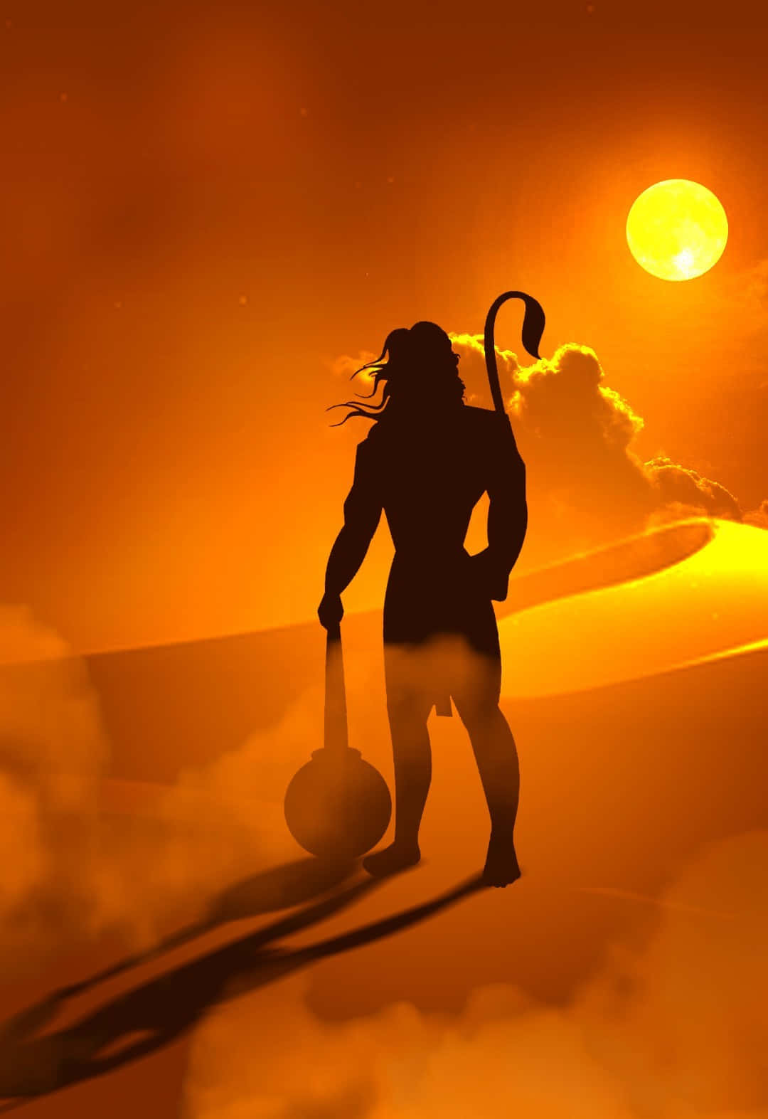 Imagende Hanuman En El Desierto.