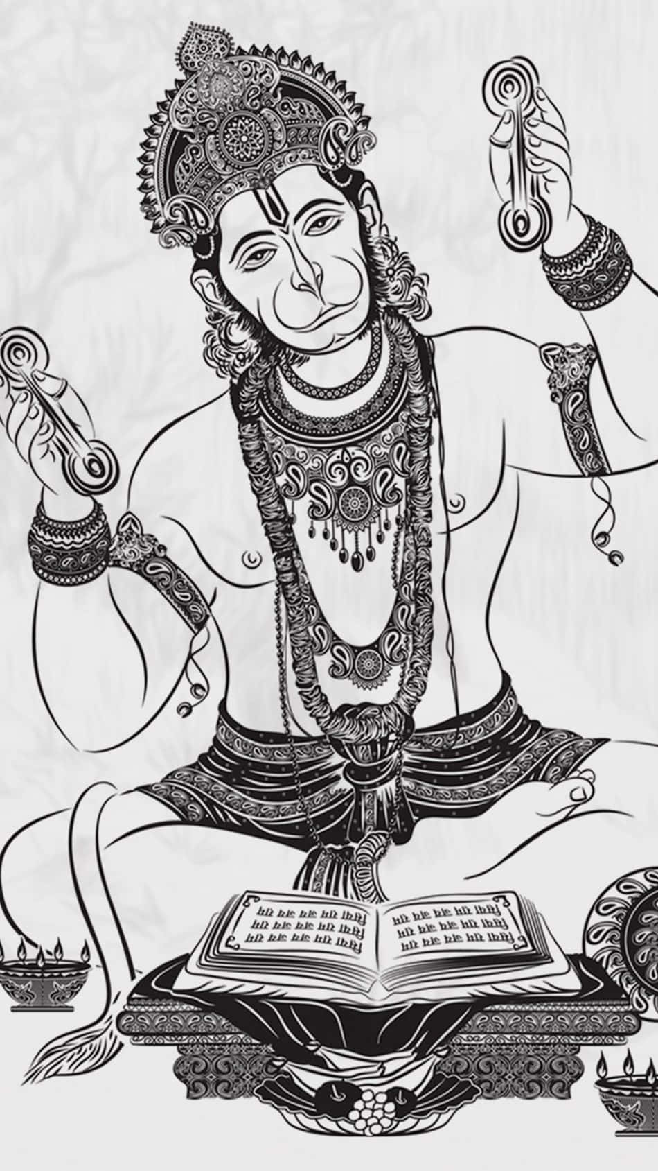 Hanuman Ink Picture