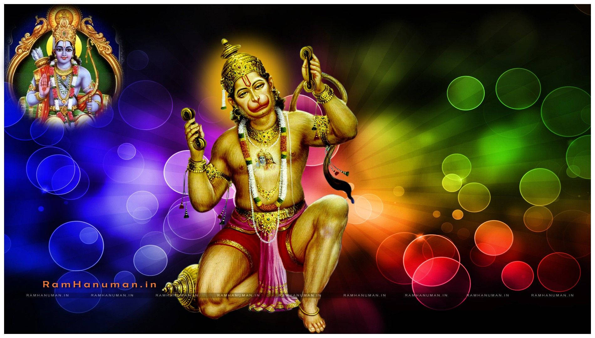 Hanuman Ji Hd Colorful Wallpaper