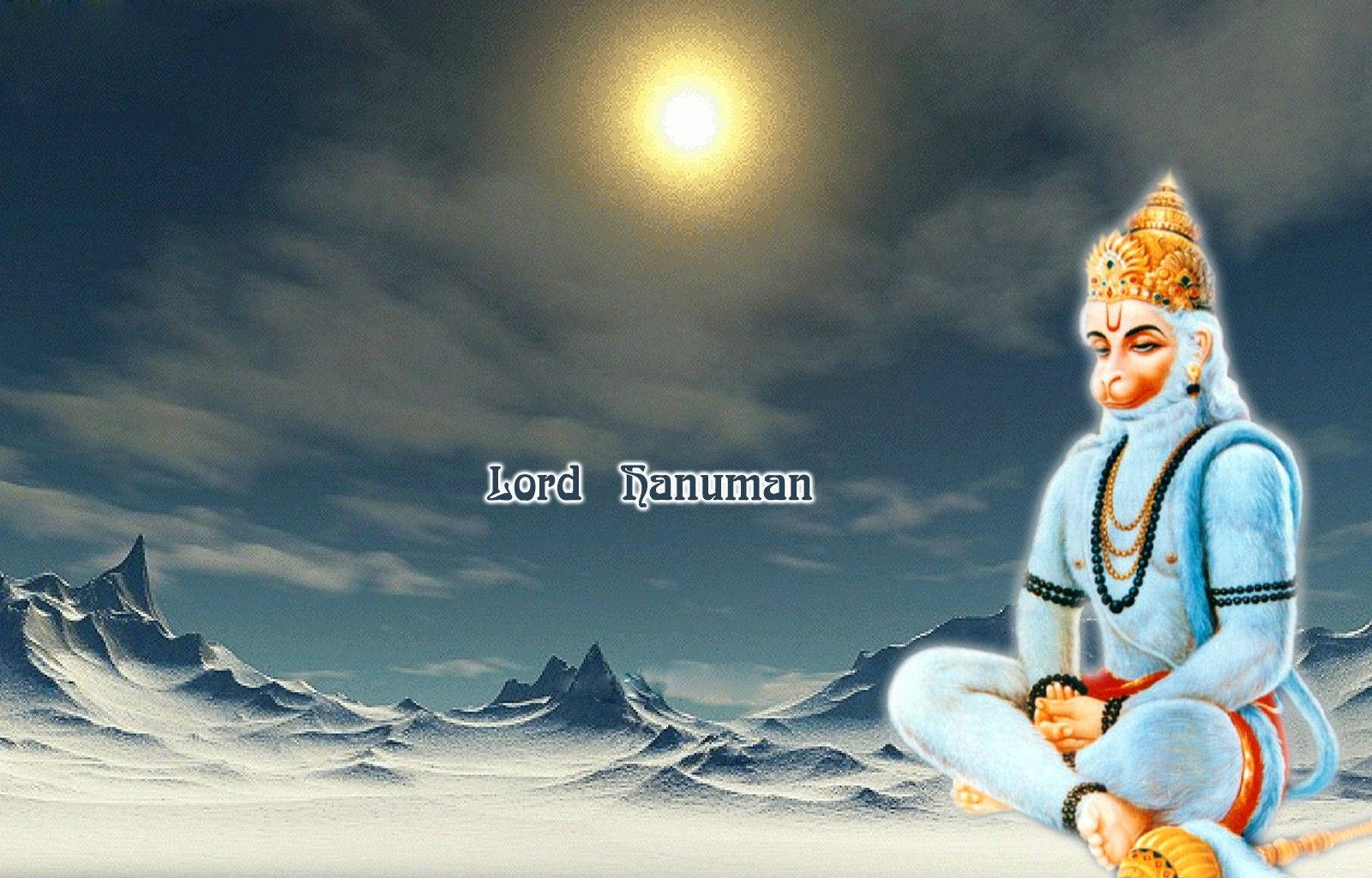 Hanuman på Snebjerg 4K HD Live Tapet Wallpaper
