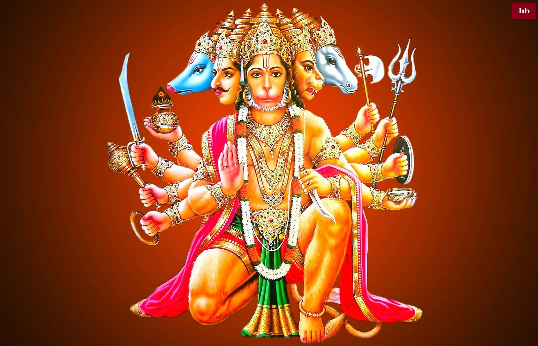 Hanuman offering his assistance in order to protect Rama