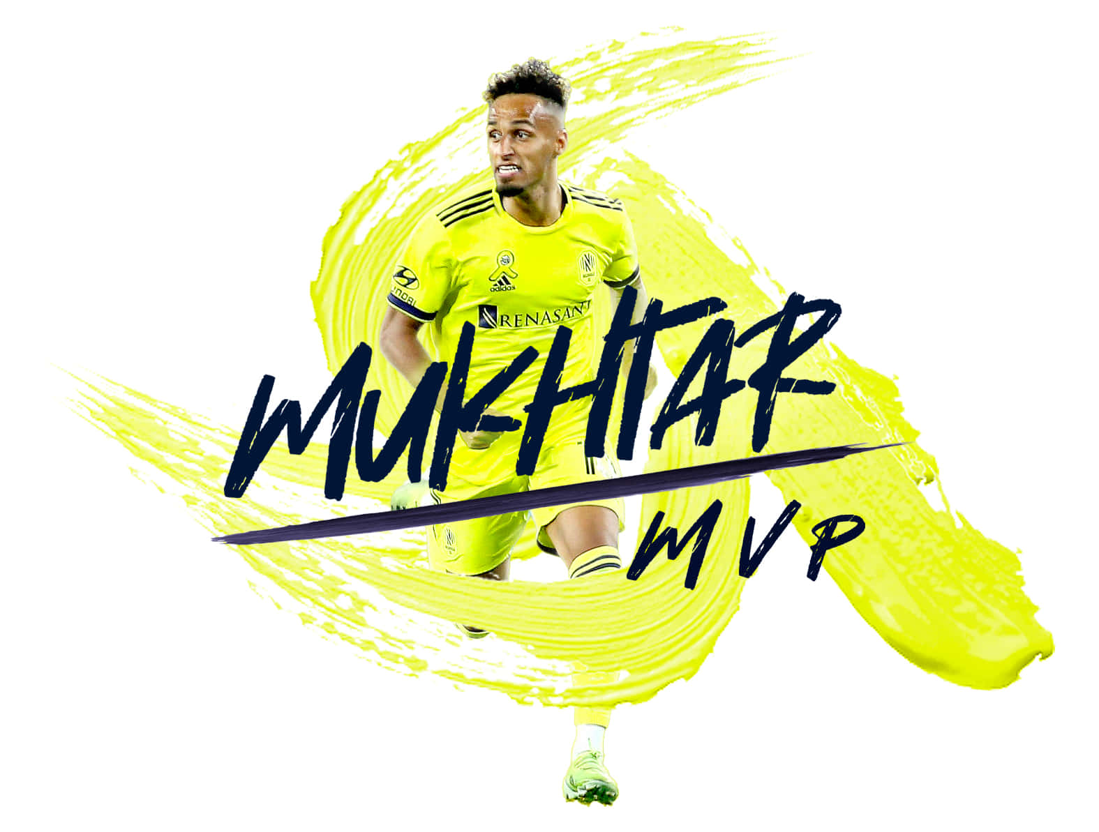 Hany Mukhtar MVP Yellow Paint Fan Art Wallpaper