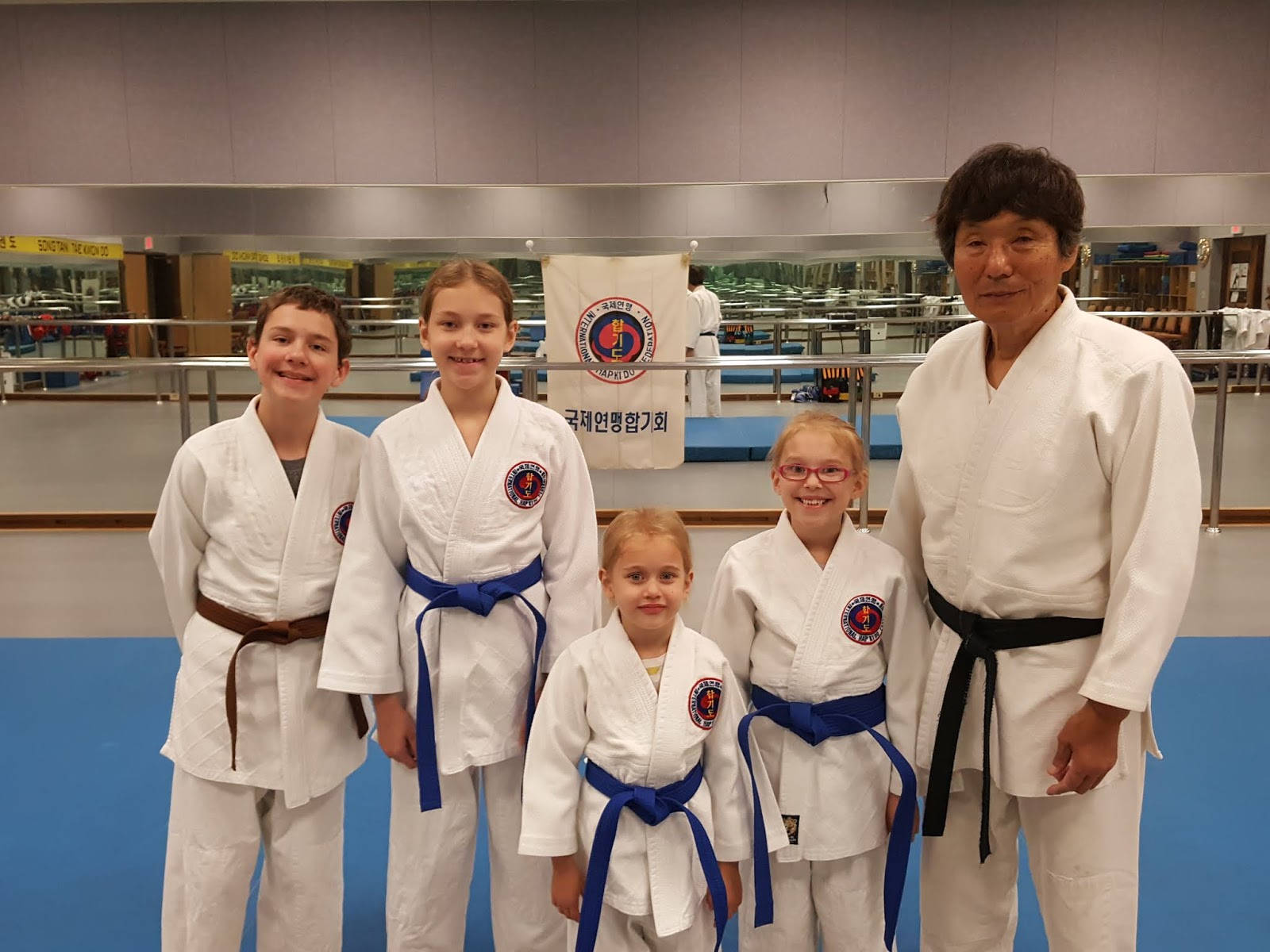 Hapkido Kids Class With Their Instructor Wallpaper