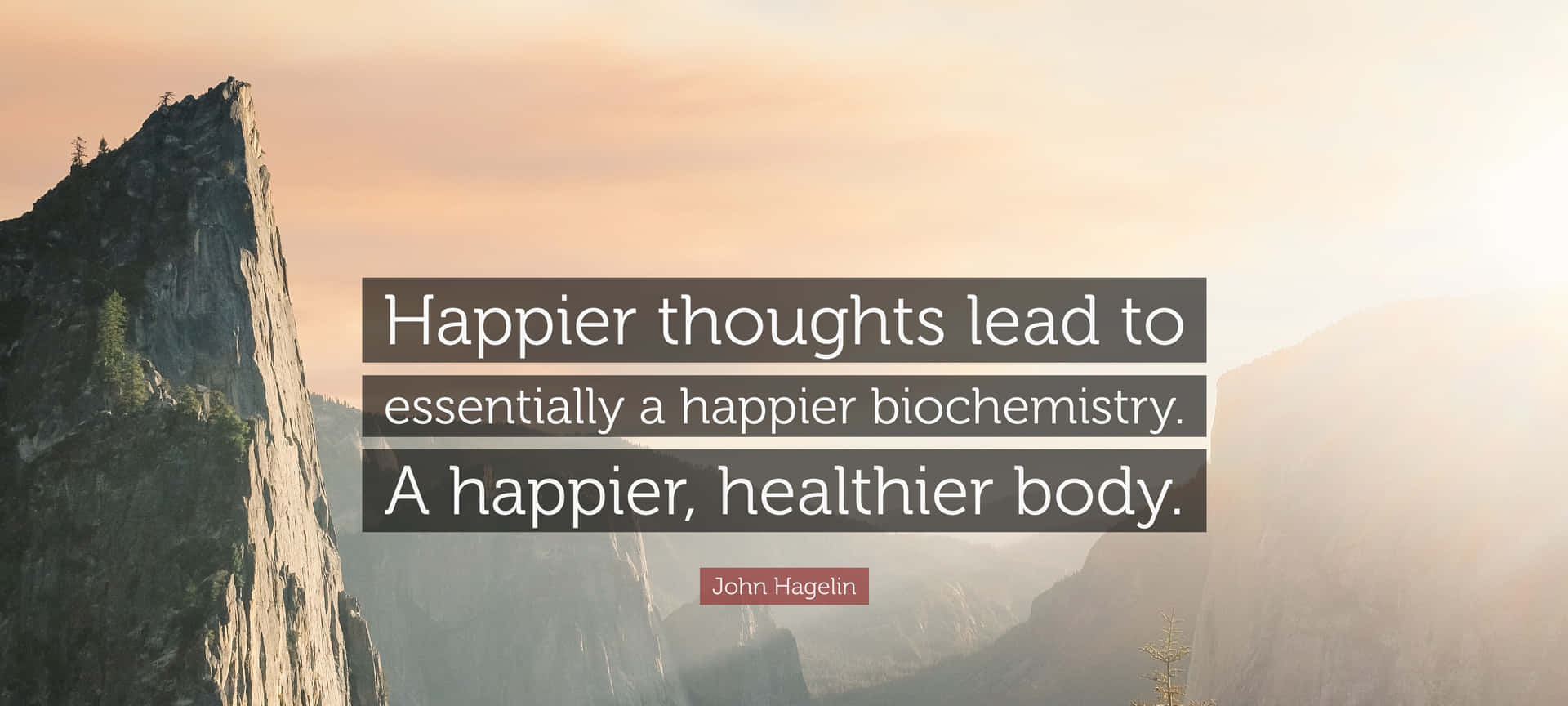 Happier Thoughts Happier Biochemistry Quote Wallpaper