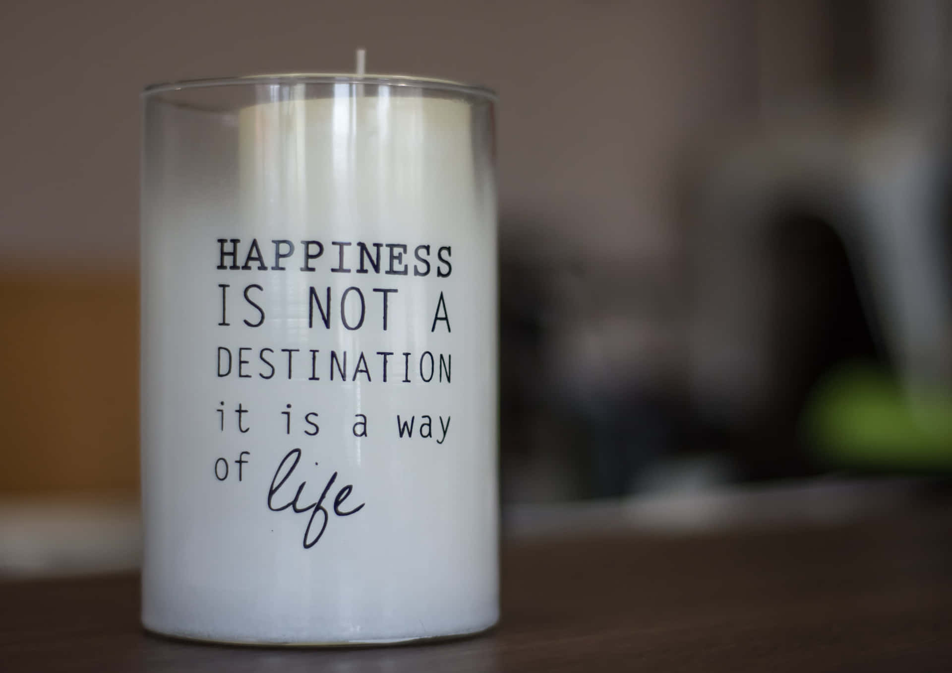Happiness Wayof Life Candle Wallpaper