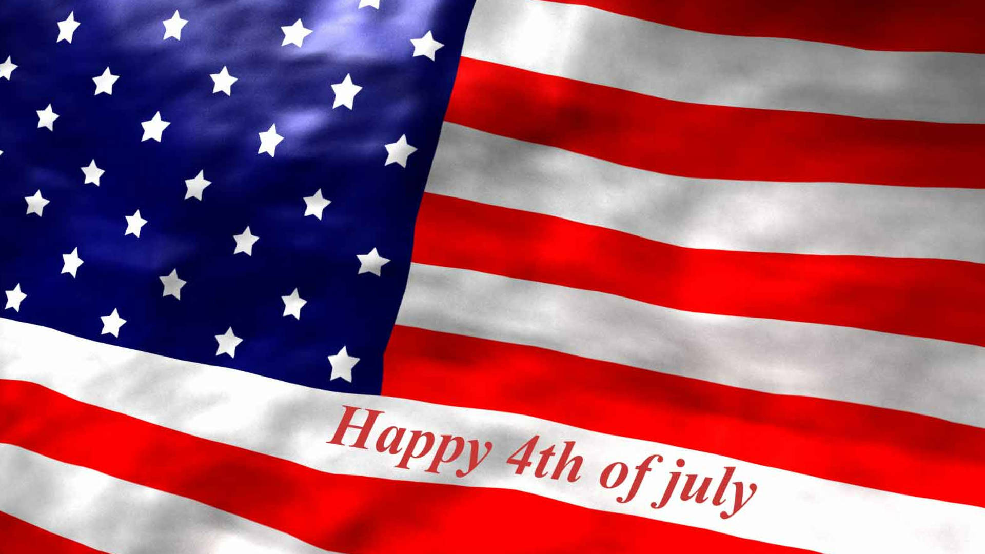 Happy 4th Of July Us Flag Background