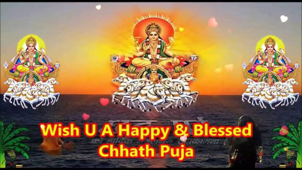 Download Happy And Blessed Chhath Puja Background Wallpaper 