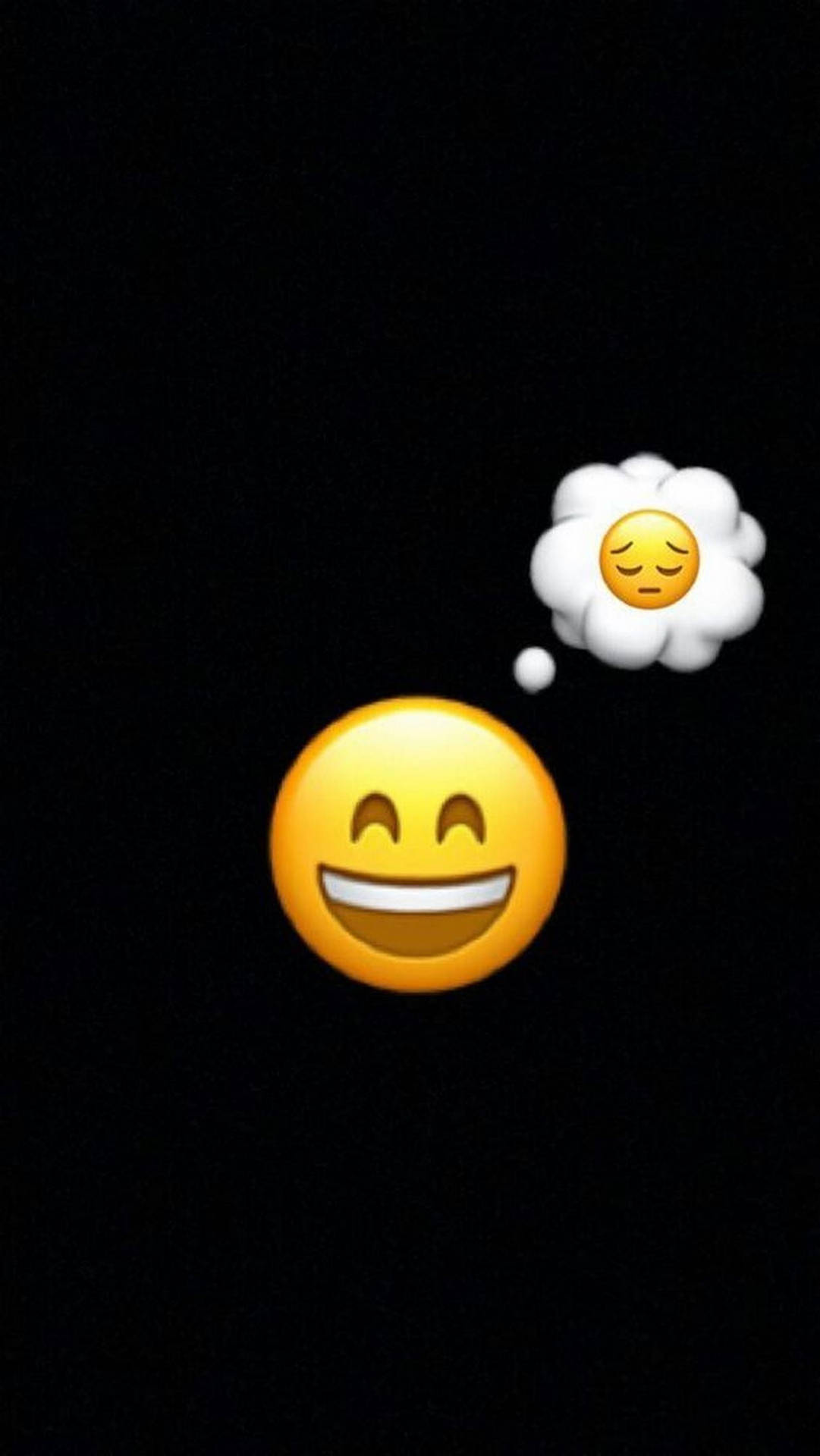 Emoji Faccia Felice E Triste Mood Off Sfondo