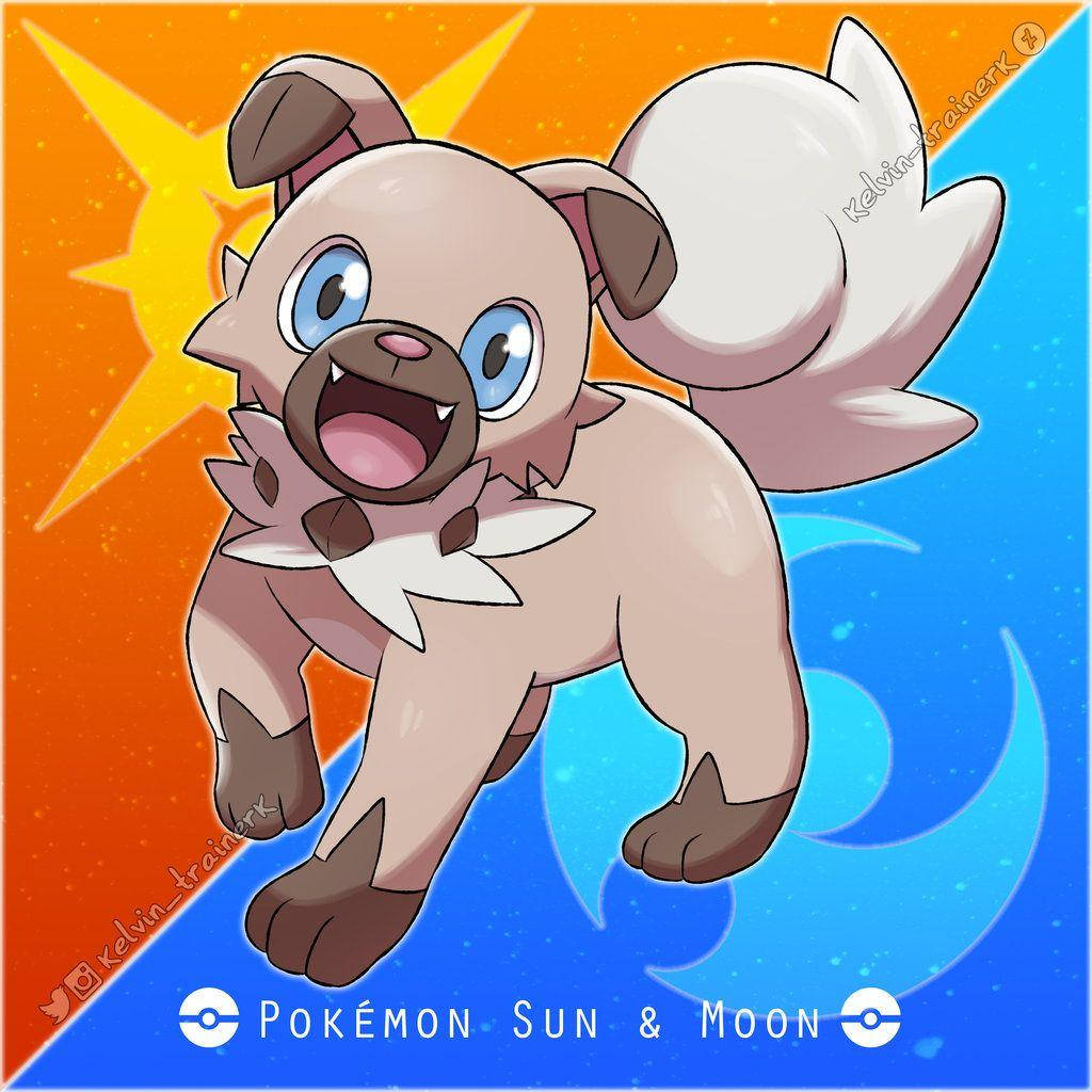 Happy And Smiling Rockruff Wallpaper