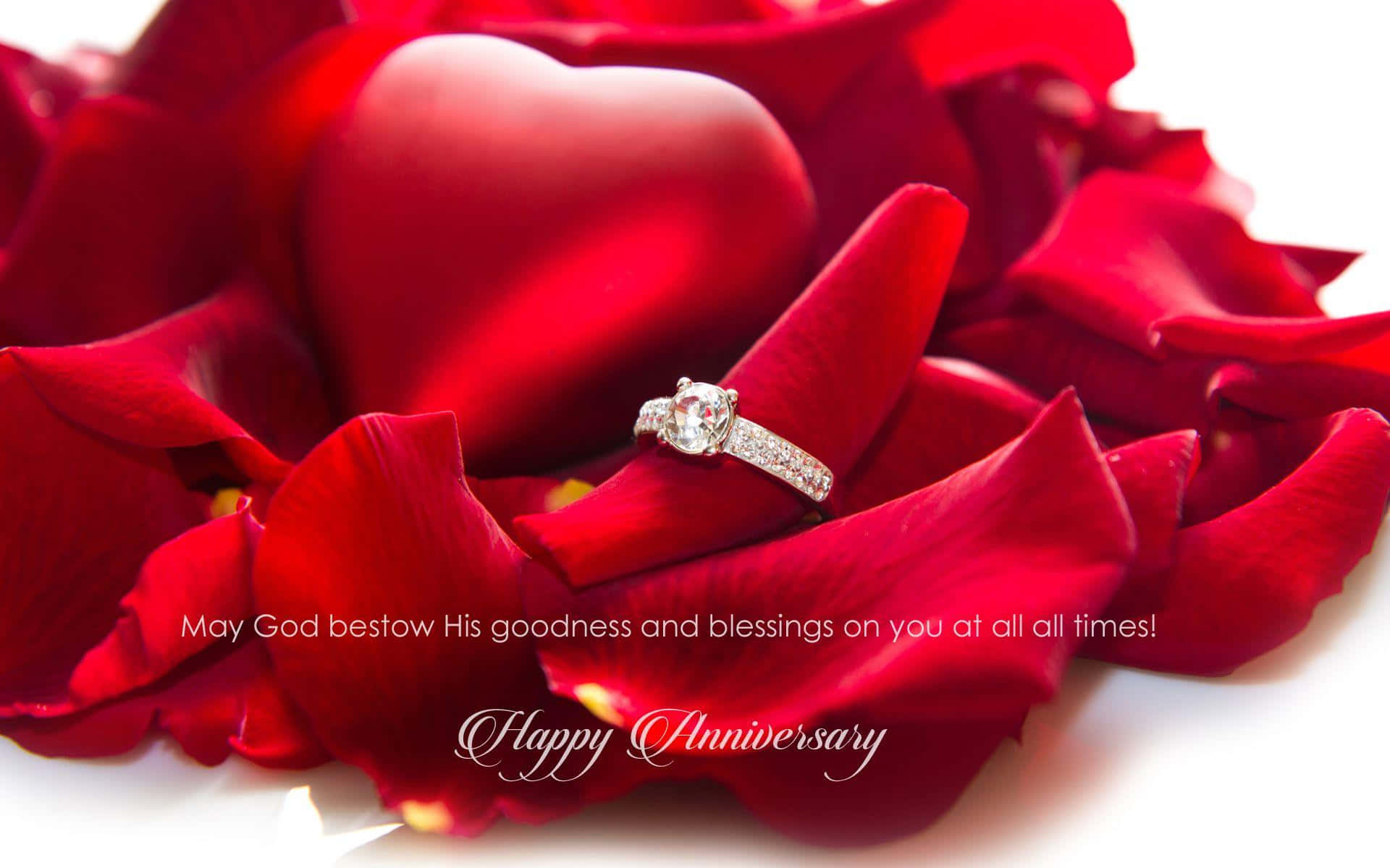 Wishing a very happy anniversary&a lifetime of love&happiness!