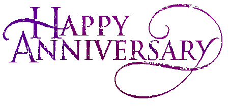 Happy Anniversary Calligraphy PNG