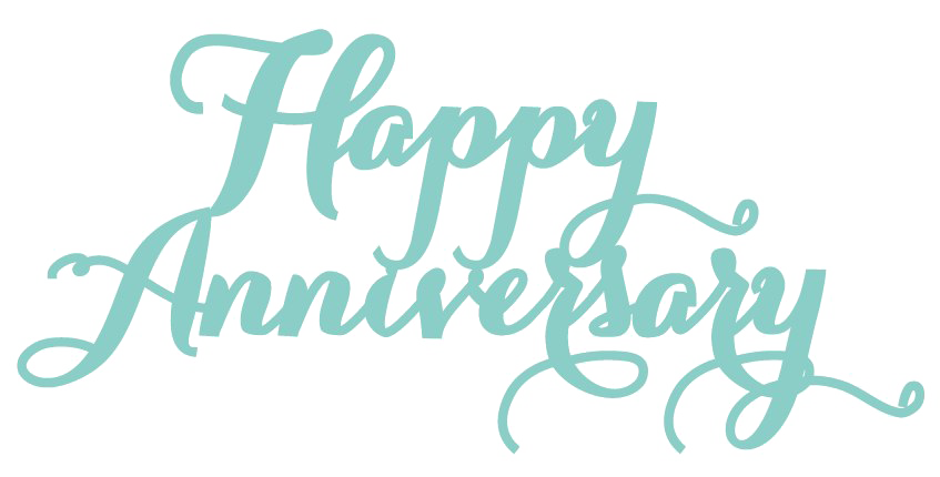 Happy Anniversary Calligraphy PNG