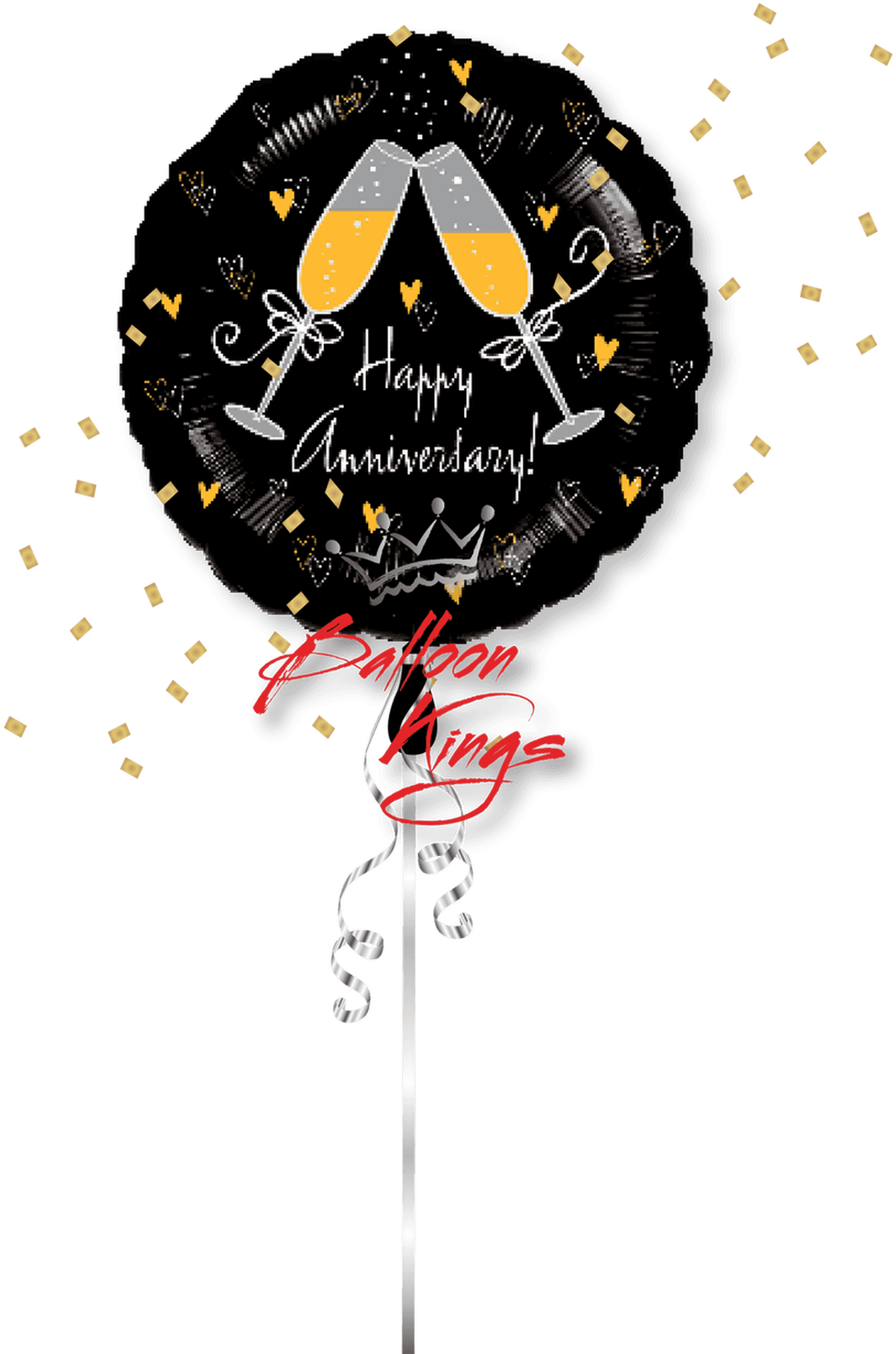 Happy Anniversary Celebration Balloon PNG