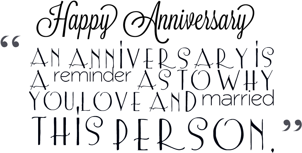 Happy Anniversary Love Reminder Quote PNG
