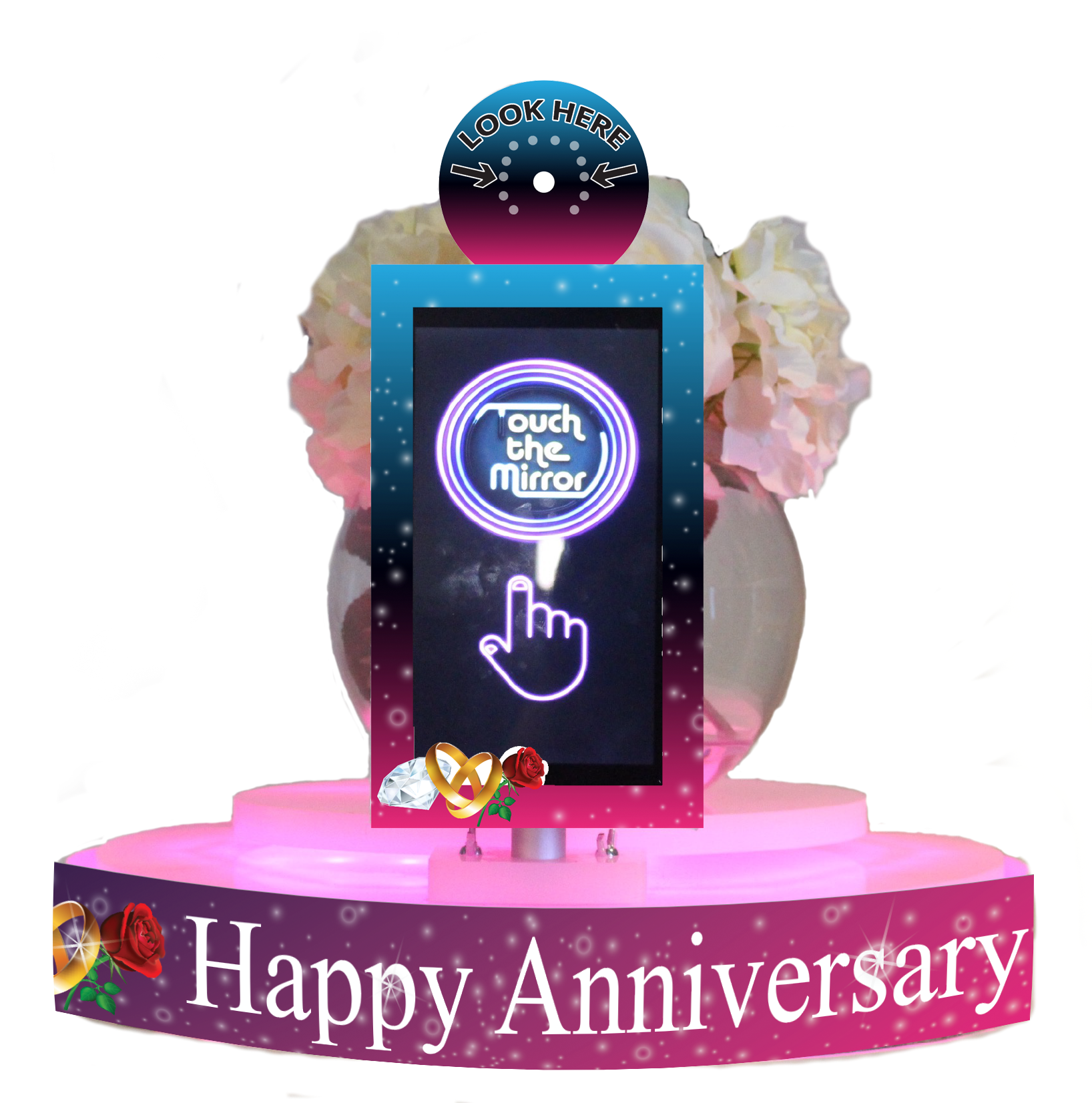 Happy Anniversary Photo Booth Prop PNG