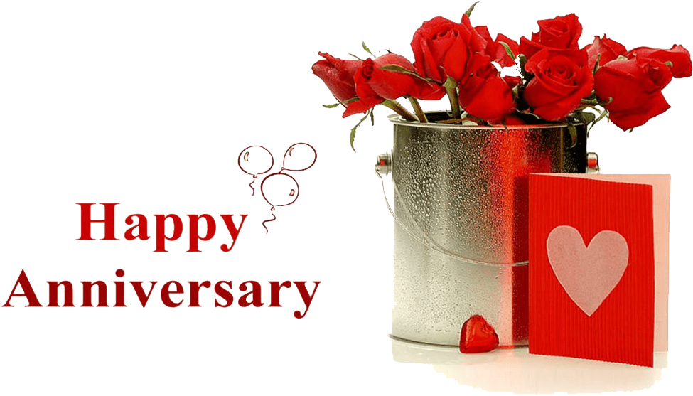 Happy Anniversary Rosesand Card PNG