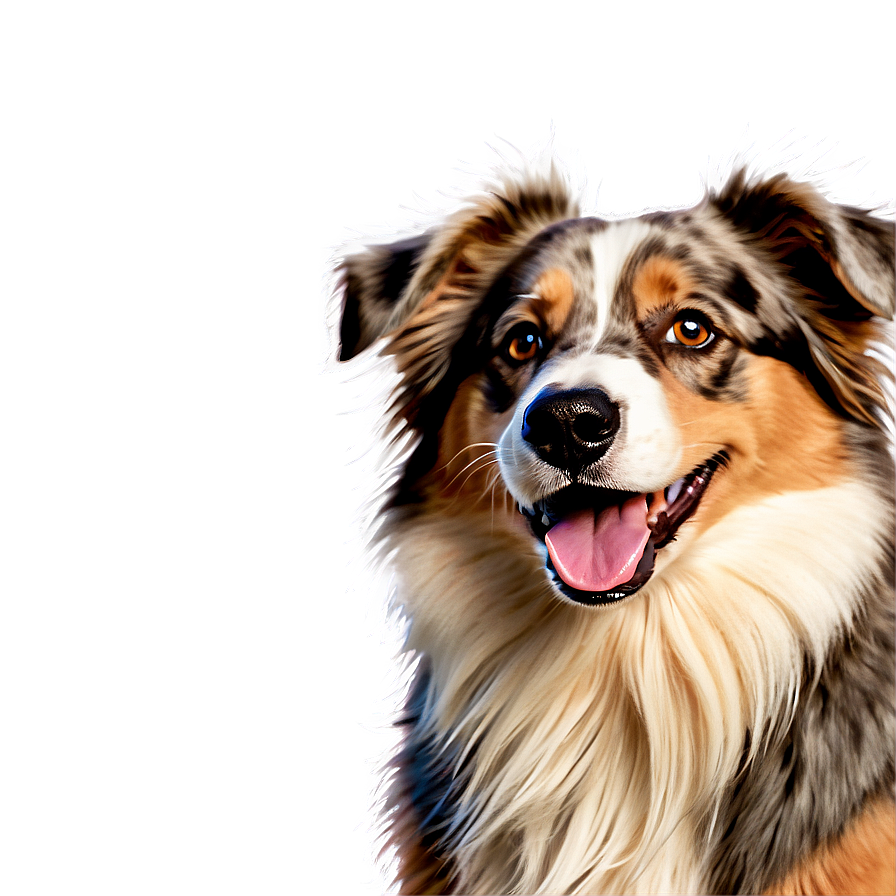 Happy Australian Shepherd Png Qjq PNG