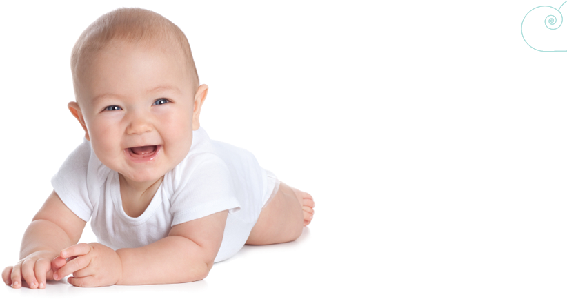 Happy Baby Crawling White Background PNG
