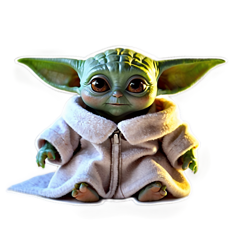 Download Happy Baby Yoda Png Nbo | Wallpapers.com