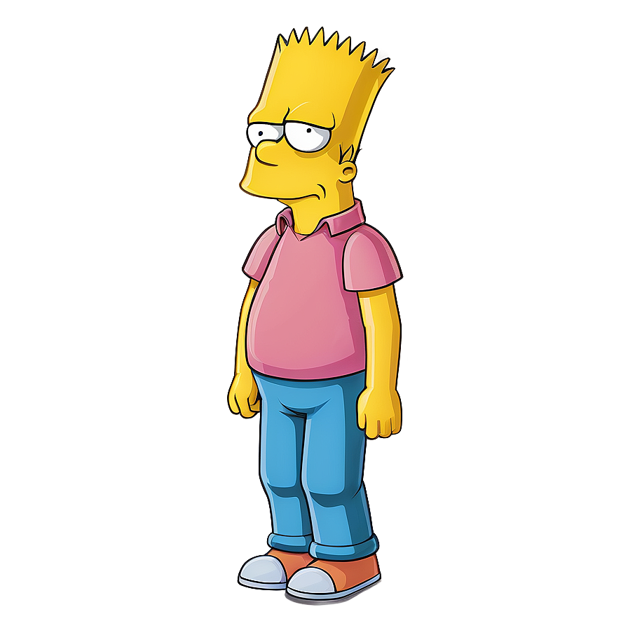 Download Happy Bart Simpson Png Tws | Wallpapers.com