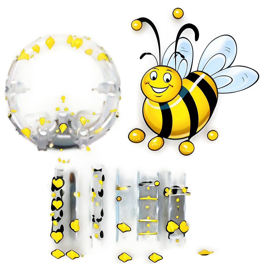 Download Happy Bee Png Hqe10 | Wallpapers.com