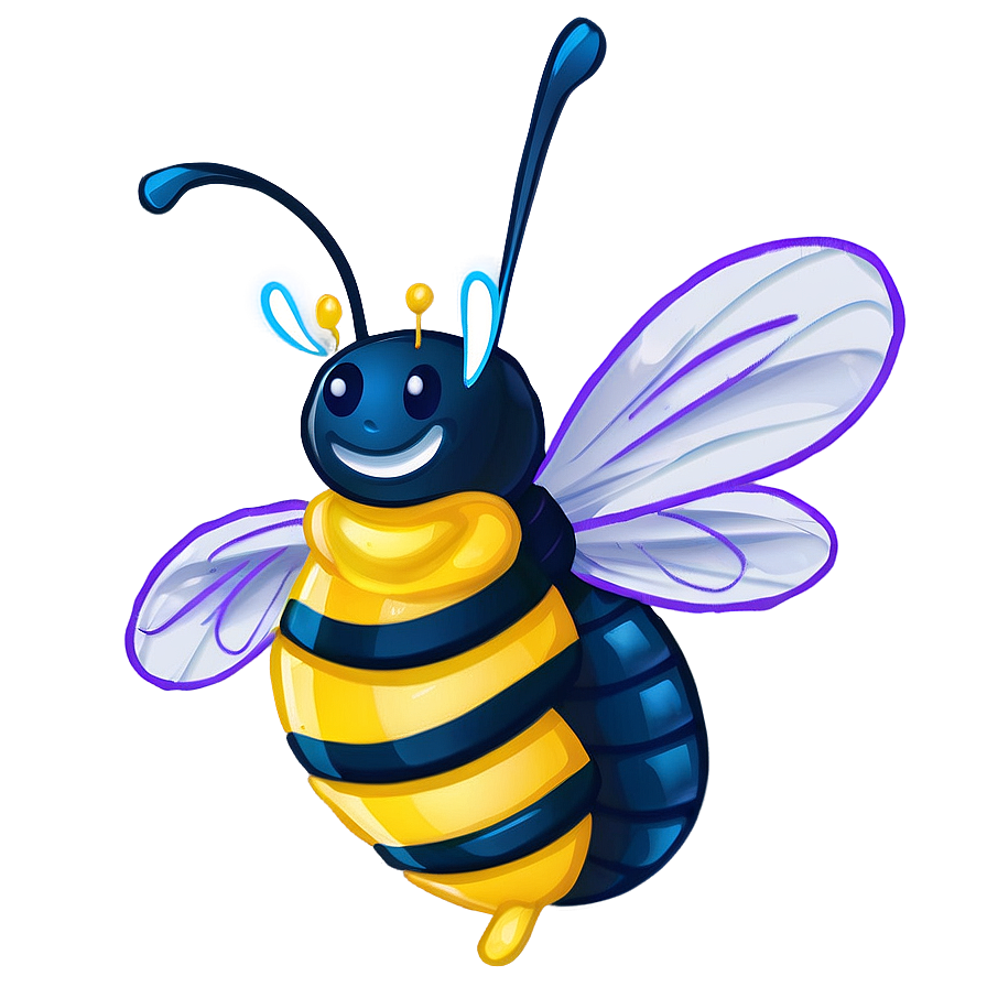 Download Happy Bee Png Nju28 | Wallpapers.com