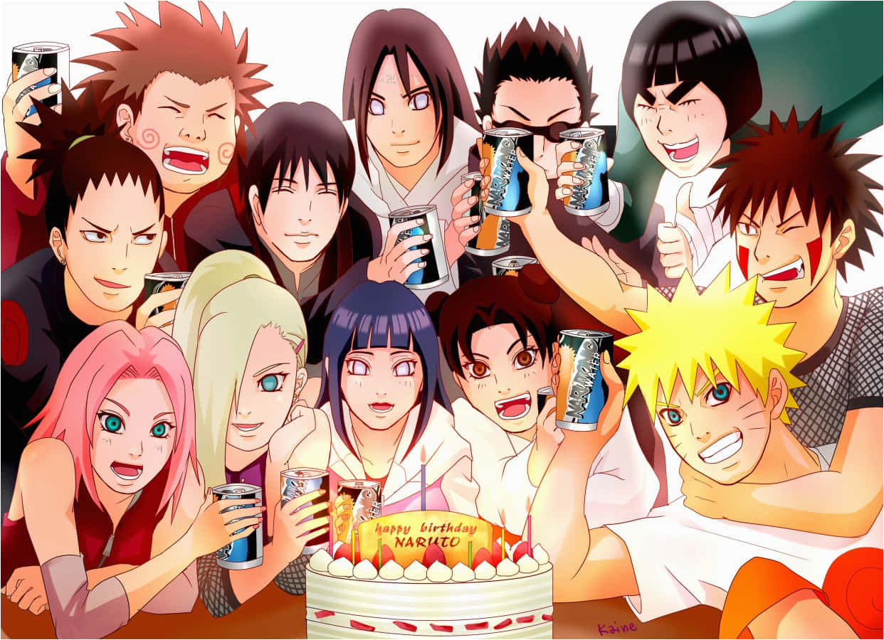 "Happy Birthday Anime Greetings" Wallpaper