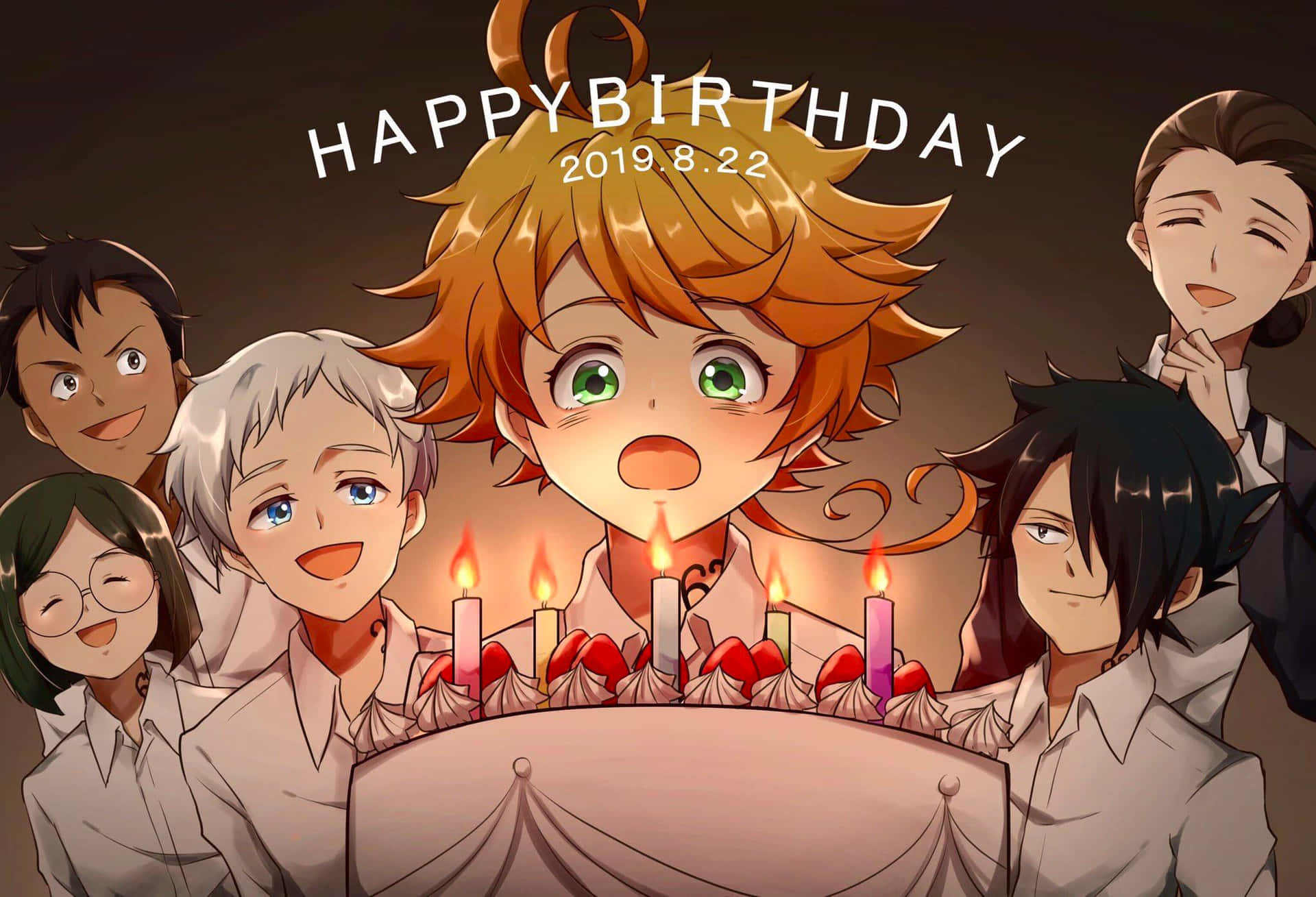 Have a wonderful Birthday with your favorite Anime characters! Wallpaper