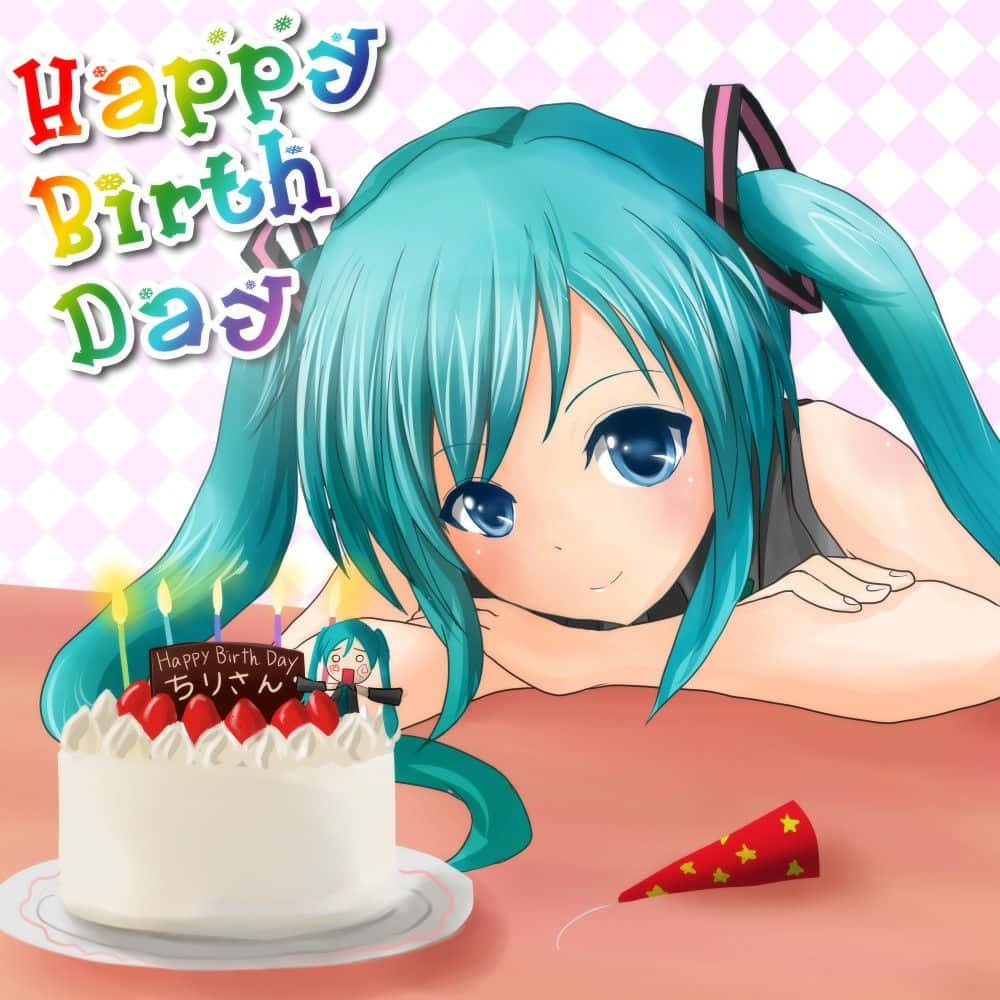 Download Wishing You a Very Special Birthday with Cute Anime Characters!  Wallpaper