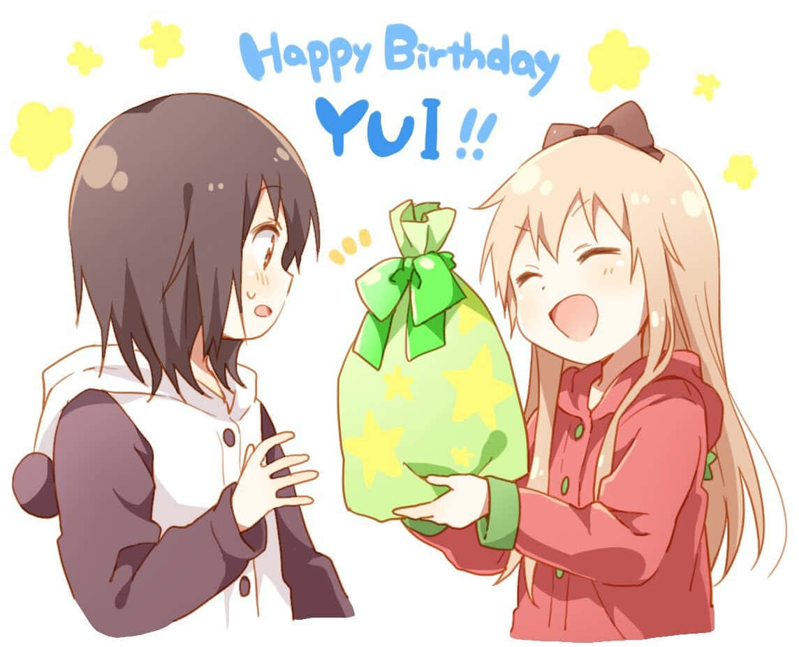 Download Wishing You a Very Special Birthday with Cute Anime Characters!  Wallpaper