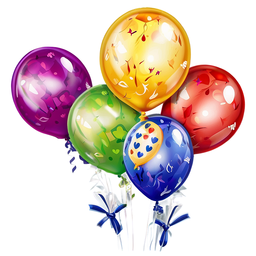 Happy Birthday Balloon Bouquet Png Hki PNG