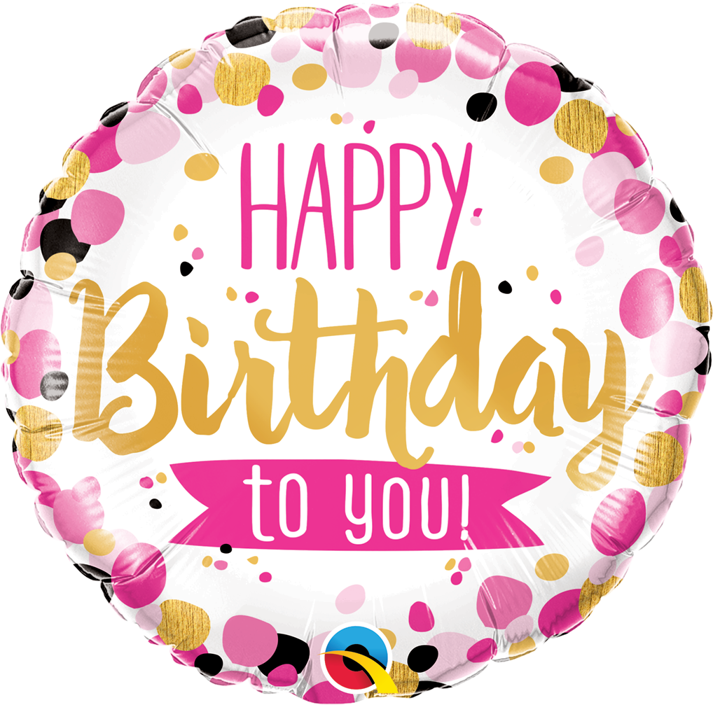 Happy Birthday Balloon Celebration PNG