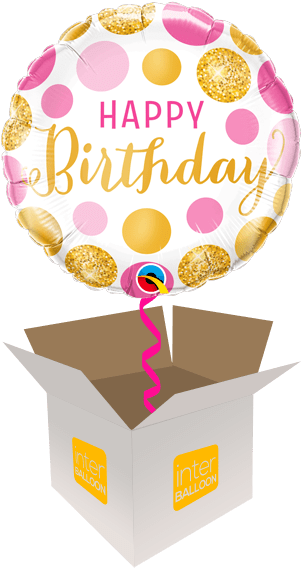 Happy Birthday Balloonin Box PNG