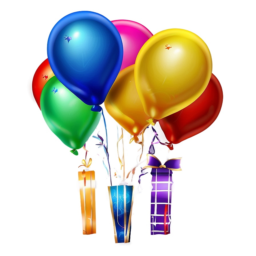 Happy Birthday Balloons Png Jtc69 PNG