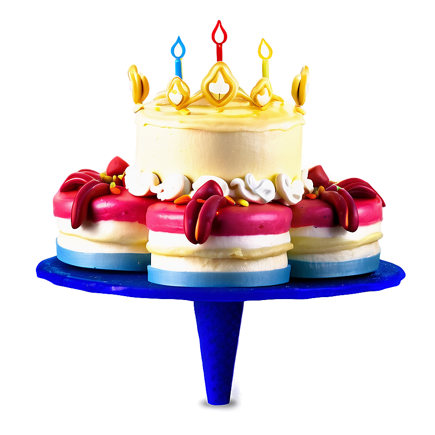 Happy Birthday Cake Topper B PNG