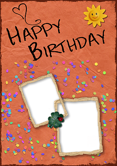 Happy Birthday Card Design PNG