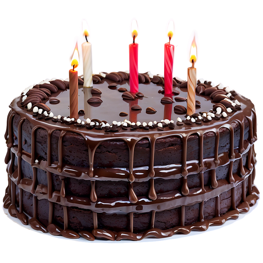 Happy Birthday Chocolate Cake Png 7 PNG